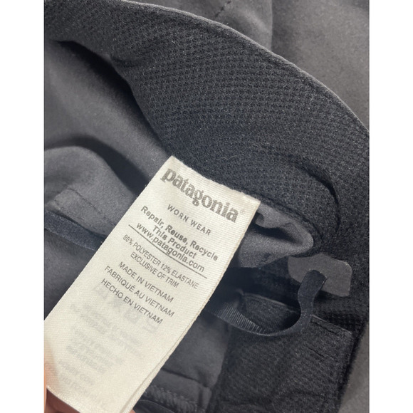 Patagonia Hiking Pants Womens 12 Happy Hike Cropped Stretchy Zip Pocket - Picture 4 of 11